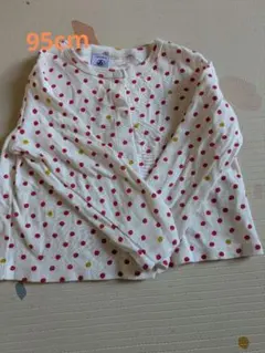 PETIT BATEAU ドット柄カーディガン 95cm