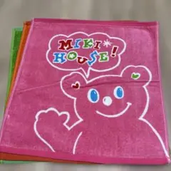 MIKI HOUSE ハンドタオル3枚セット　新品未使用品