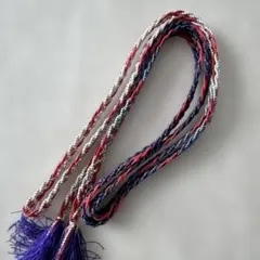 夏用　帯締め 青、赤、白、紫