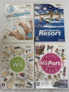 ③ ⭐️24時間以内発送⭐️ Wiiソフトまとめ売り　4本セット　スポーツ　パーティ