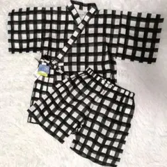 新品タグ付き　グローバルワーク　甚平　カンタンJINBEI　チェック　 XXL