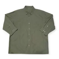 美品【CLOSSHI】クロッシー 七分袖 シャツジャケット☆メンズLL しまむら