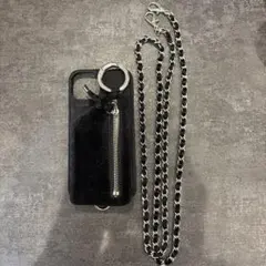 ajew iPhoneケース ショルダーチェーン付き ブラックのサムネイル