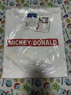 ミッキー、ドナルド反射Tシャツ　L