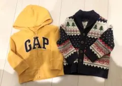 baby gap ギャップ　パーカー　カウチンニット　2枚セット　80サイズ