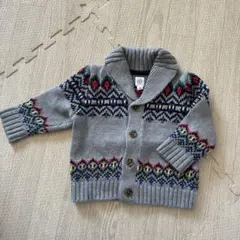 GAP ノルディック柄 カーディガン 12-18ヶ月