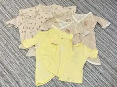 ベビー肌着6枚セット 短肌着・長肌着 50~60cm コンビ肌着