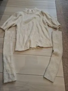 INGNI ホワイトファートップスとレッグウォーマーセット