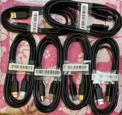 【未使用品】USB 3.0 タイプ A - B オス ケーブル　6本セット