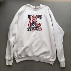刺繍スウェット USA製 90s フルーツオブザルーム DC XL