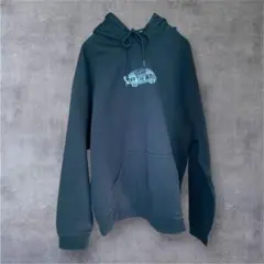 VANS バンズ プルオーバー パーカー 黒 L センターロゴ スケートボード