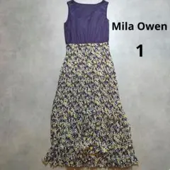 ミラ オーウェン ノースリーブワンピース　花柄　春夏　1サイズ