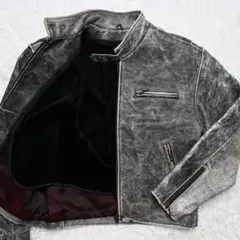 ブロークンモトサイクル レザージャケット ライダース クラック加工のサムネイル