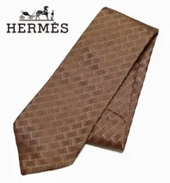 HERMES/エルメス フランス製 総柄シルクネクタイ