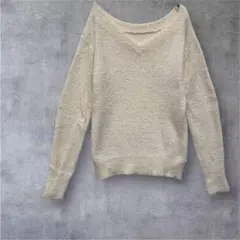 【ROPE picnic】ニット　セーター　Vネック　長袖　アイボリー38