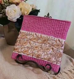 インド刺繍リボン　ヌビ　大きいポーチ　ハンドメイド