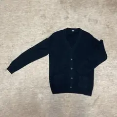 【UNIQLO】 ニット Vネックカーディガン　L　黒＆ベージュ　2枚セット