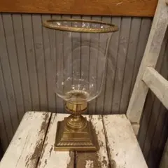 アンティーク調ハリケーンキャンドルホルダー