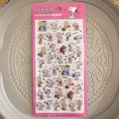 【公式ライセンス品】スヌーピー ぷっくりシール 3D ピンク