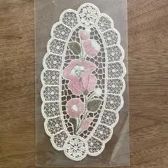 ハンガリー カロチャ刺繍　楕円形
