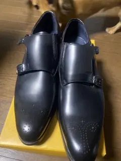 新品未使用 REGAL ブラック ダブルモンクストラップシューズ 26㌢