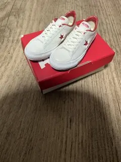 ONE STAR J ホワイト/レッド CONVERSEミニフィギュア