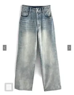 GRL ストレートデニムパンツ cu468 M