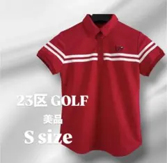 美品 23区GOLF ゴルフウェア ポロシャツ レディース 1 S M 赤のサムネイル