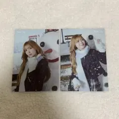 JYP POPUP ポップアップ niziu ラントレ　マユカ　トレカ 2枚