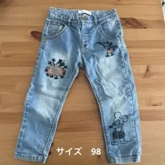 ZARA baby デニム　ズボン　98 ミッキー