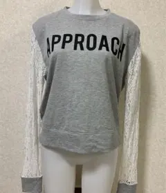 BROWNY スウェット トレーナー　袖レース 極美品