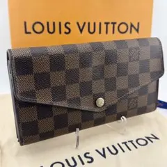 【極美品】ルイヴィトン ポルトフォイユサラ ダミエエベヌ 長財布 新型 現行品