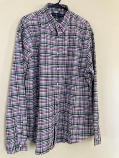 Ralph Lauren スリムフィット 長袖シャツ ボタンダウン チェック