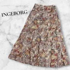 2026年最新】INGEBORG 柄：花柄 レディース ロング フレアスカートの