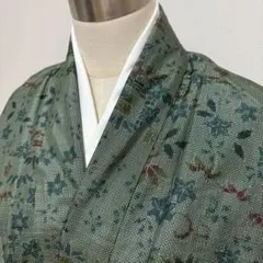 KN6779 大島紬 身丈163.5cm 着物 正絹のサムネイル