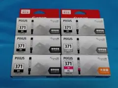 ジャンク／Canon PIXUS 371 インクカートリッジ ６個セットのサムネイル