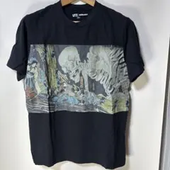 ユニクロUTボストン美術館コラボ歌川国芳がしゃどくろTシャツLサイズ黒浮世絵