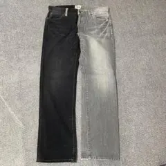 Lee ツートンパンツ デニム×コーデュロイ エドウィン EDWIN