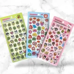 3D立体シール 3枚セット ジュエリードロップ たまごっち