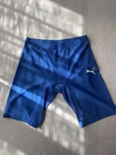 美品 PUMA プーマ サッカー インナータイツ スパッツ Lサイズ 青