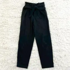 LOWRYSFARM ローリーズファーム リボンテーパードパンツ M ブラック