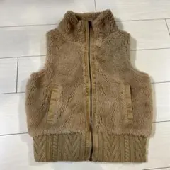 MPS ベージュ ボアベスト