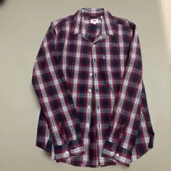 Levi's 赤青チェック柄　長袖シャツ M