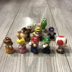 スーパーマリオ　ソフビ　指人形　フィギュアセット 10体