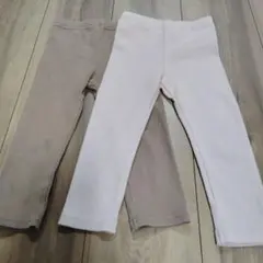 リブ編み ベビー レギンス 2点セット 95cm以下