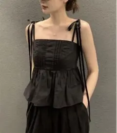 新品タグ✨SeaRoomlynn Cotton バルーンRibbonビスチェ 黒 - メルカリ
