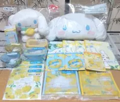 サンリオくじ シナモロール ラスト賞クッション 、ぬいぐるみ 含む20点セット