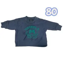 80cm マーキーズ　トレーナー　ダークグレー