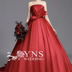 カラードレス 結婚式 赤 レッド YNS wedding