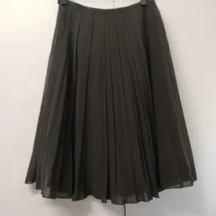 a.v.v　プリーツフレアスカート茶色